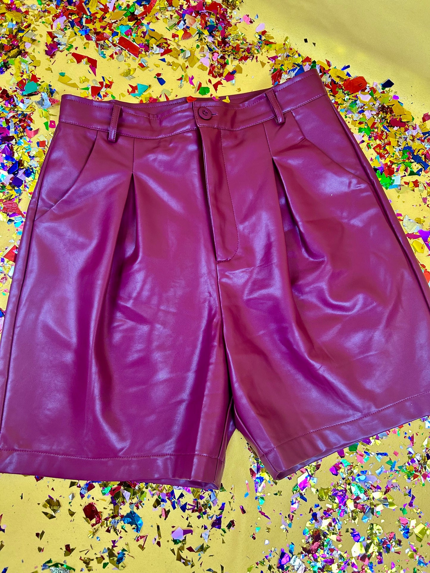 Burgundy Short Pants