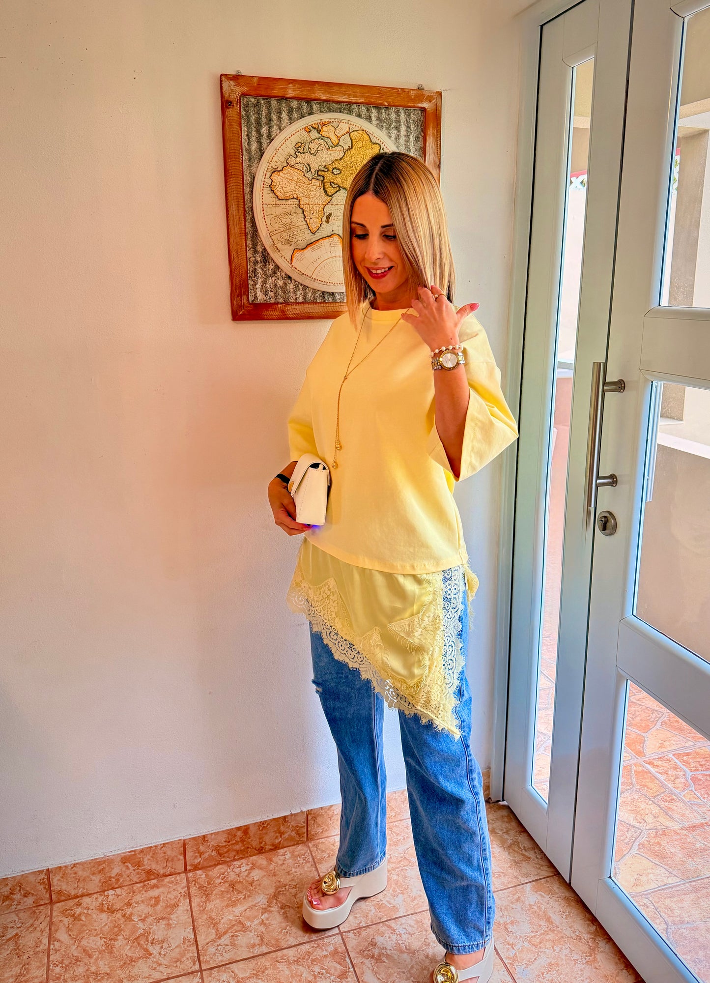 Golden Glow Asym Dress