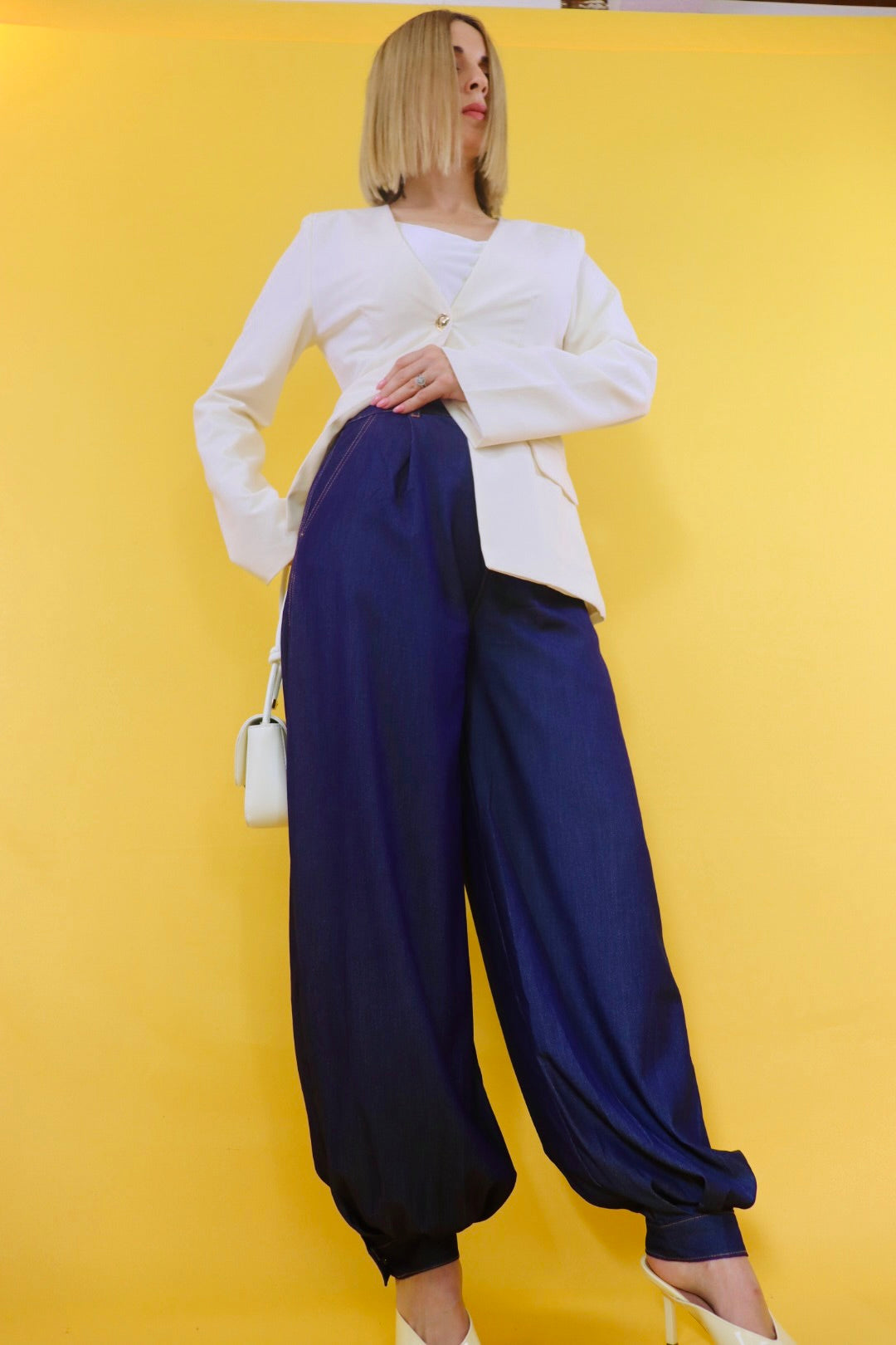 Aura Denim Balloon Pants
