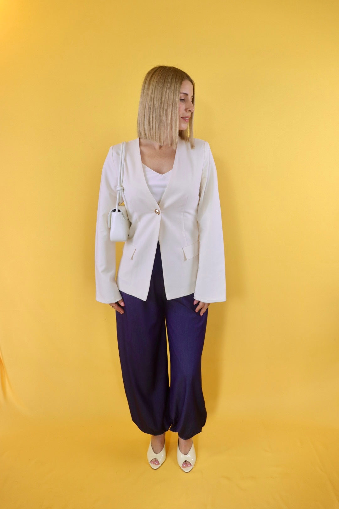 Ivory Elegance Blazer