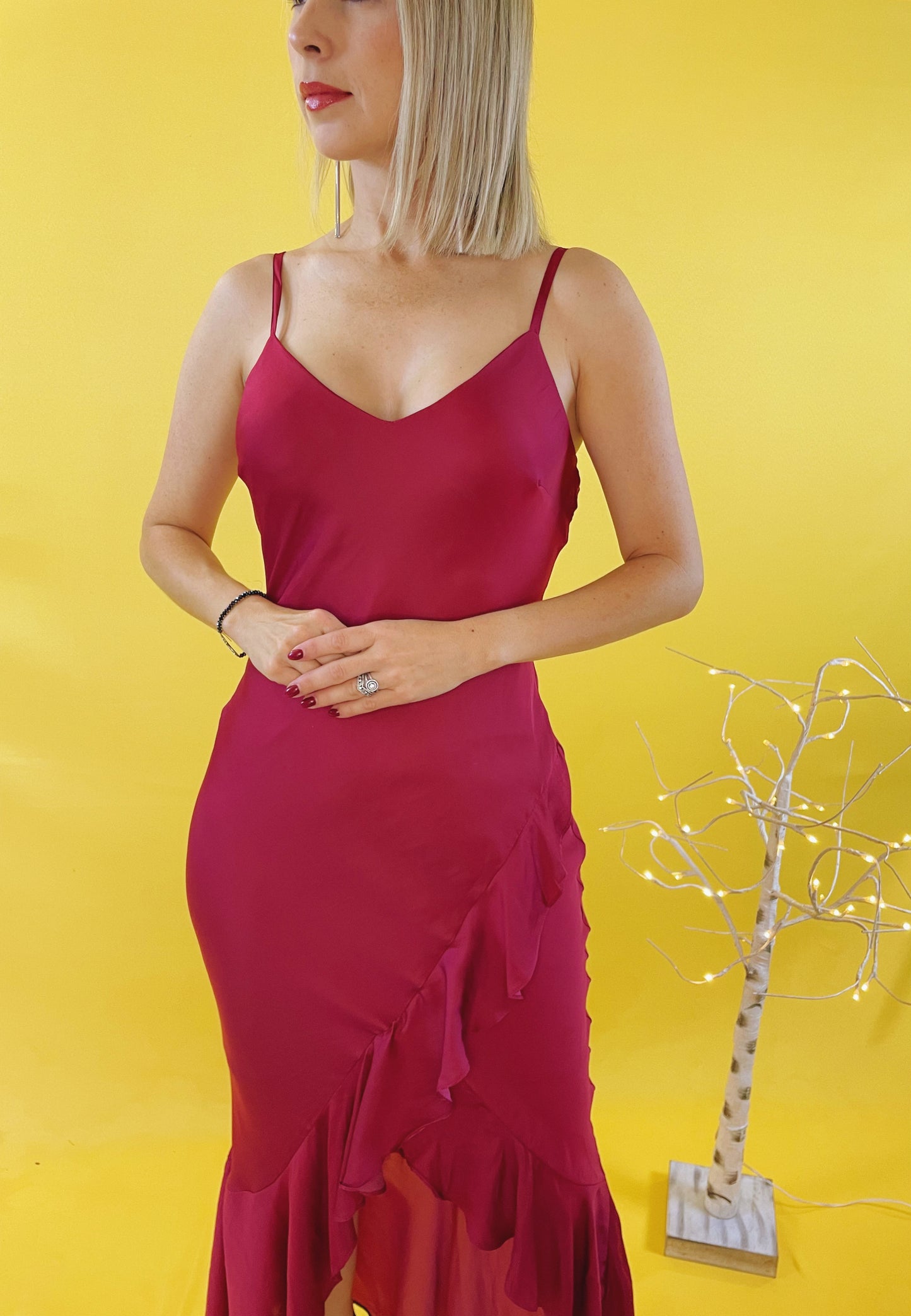 Wine Midi Dress