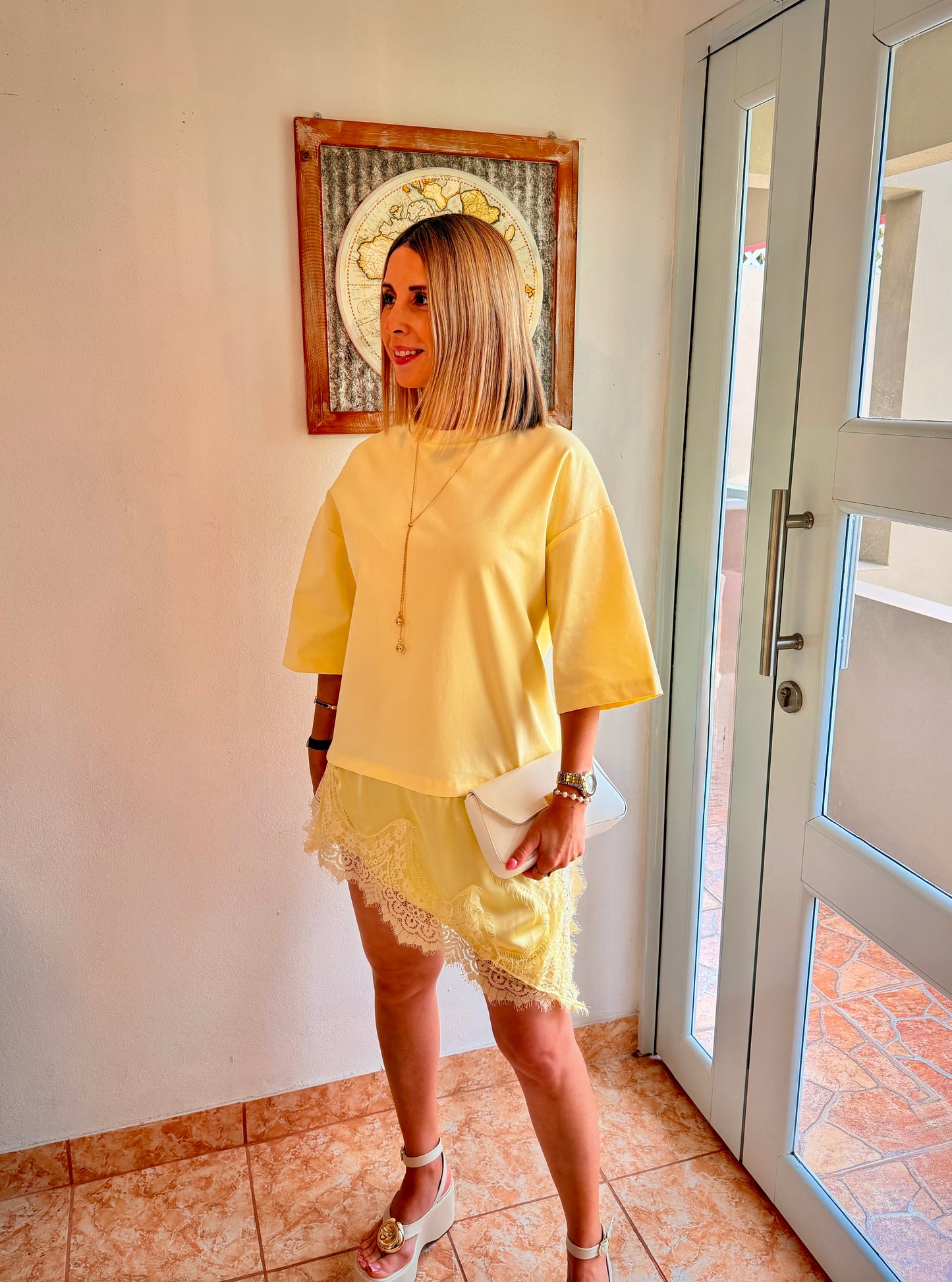 Golden Glow Asym Dress
