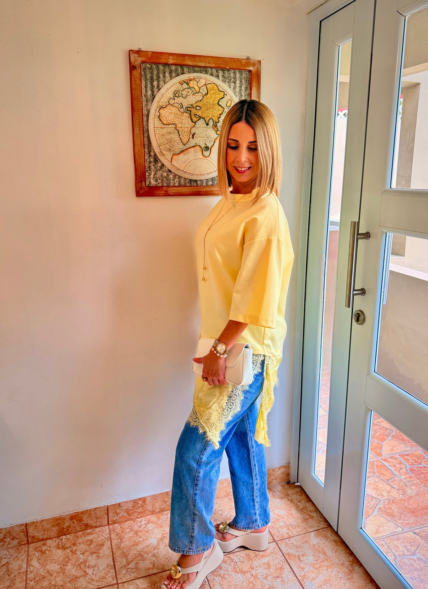 Golden Glow Asym Dress