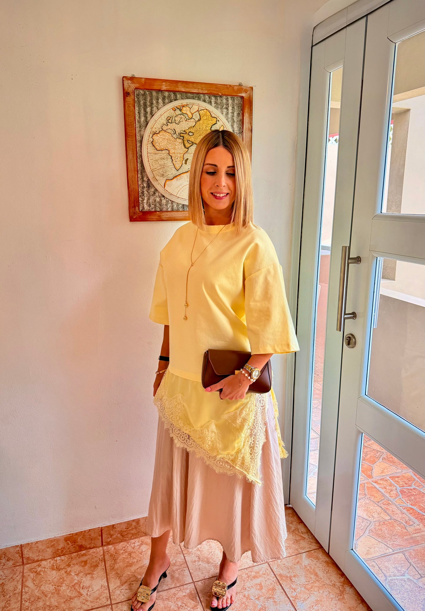 Golden Glow Asym Dress