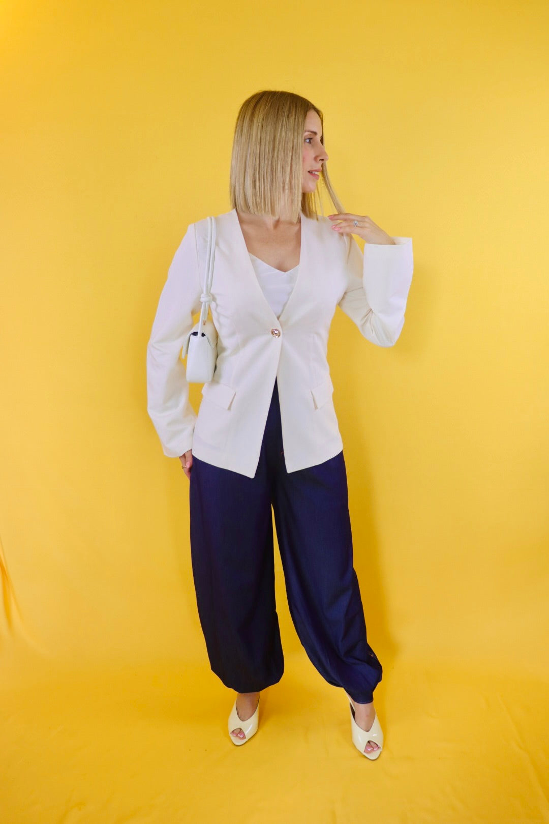 Ivory Elegance Blazer